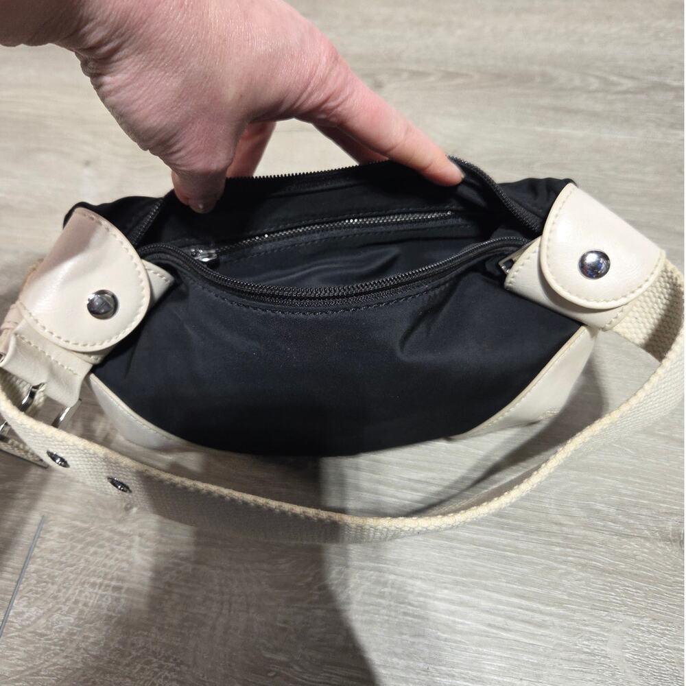 Brandy Melville Black & White Mini Shoulder Bag Y2K - Picture 9 of 10